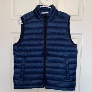(NEW/NEVER WORN) Blue quilted puffer vest!!